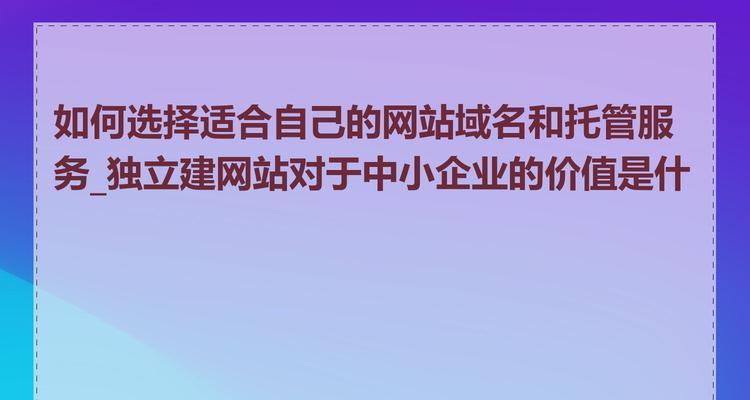探索有价值的域名选择与运用（如何识别有价值的域名并发挥其潜力）